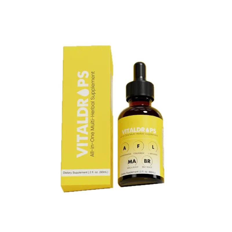 OEM Bestseller 100% plantaardige Vital Drops met Ashwagandha & Maca-wortel voor volwassenen, voor hormoonbalans en een mooie figuur