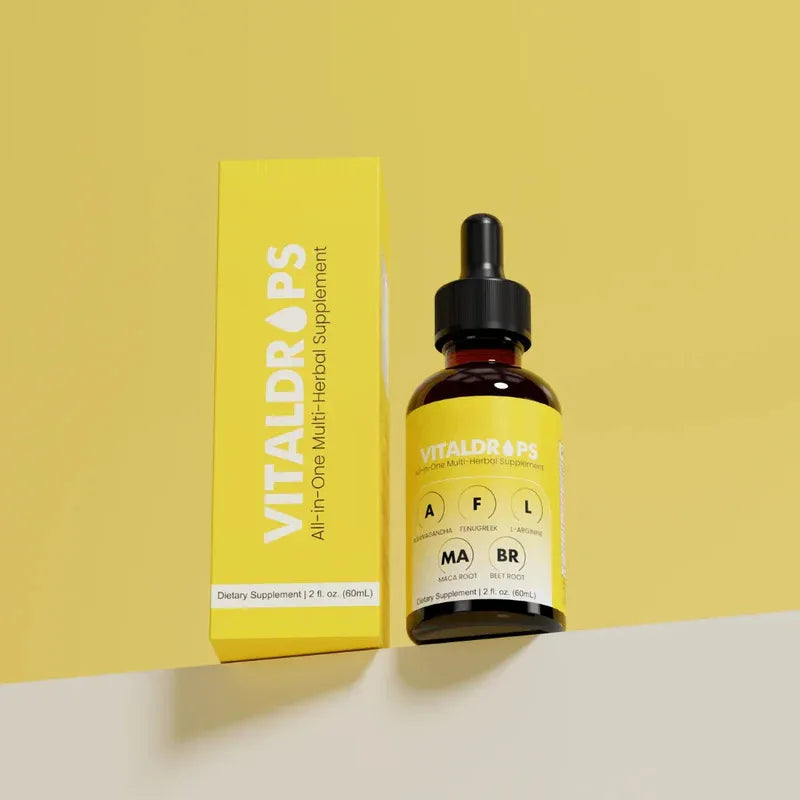 OEM Bestseller 100% plantaardige Vital Drops met Ashwagandha & Maca-wortel voor volwassenen, voor hormoonbalans en een mooie figuur